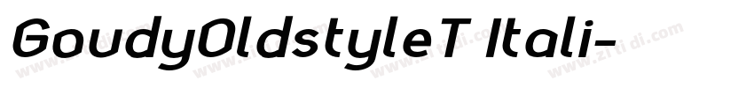 GoudyOldstyleT Itali字体转换